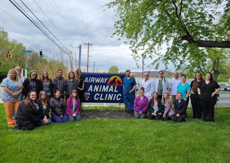 Carousel Slide 8: The staff of Airway Animal Clinic